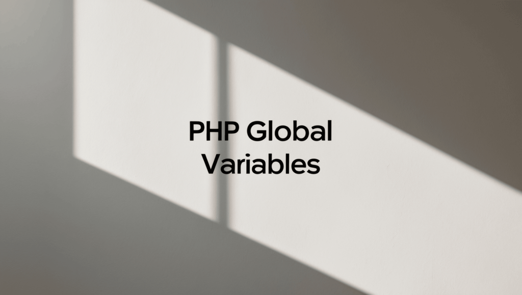 php global variables